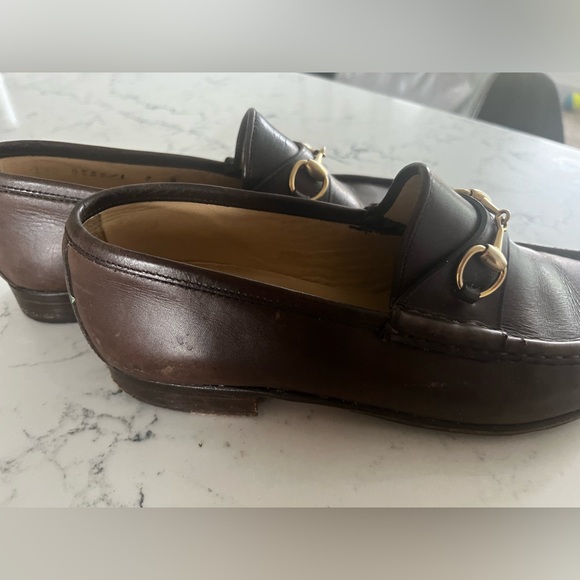 Gucci Horsebit Loafers Brown Leather with box Sz 7 B - Picture 3 of 6